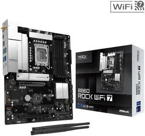 ASRock B860 Rock WiFi 7 LGA 1851 Intel B860 ATX Motherboard ASRock B860 Rock WiFi 7 LGA 1851 Intel B860 ATX Motherboard