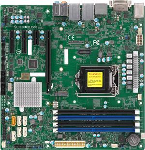 SUPERMICRO MBD-X11SCQ-O LGA 1151 (300 Series) Intel Q370 HDMI USB 3.1 uATX Intel Motherboard