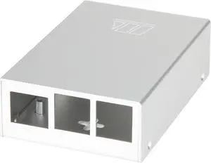 Micro Connectors RAS-PCS03-SL Aluminum Raspberry Pi 3 Model B/B+ Case (Silver)