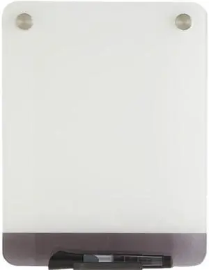 Clarity Glass Personal Dry Erase Boards, Ultra-White Backing, 9 x 12 31110