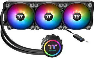 Thermaltake CL-W234-PL12SW-A Water 3.0 360 ARGB Sync 360 mm All in One CPU Liquid Cooler for AMD Socket FM2