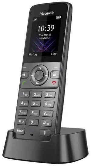 Yealink W73H Handset, Cordless - DECT - 100 Phone Book/Directory Memory - 1.8" Screen Size - Headset Port - 1 Day Battery Talk Time