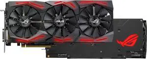 ASUS ROG Strix Radeon RX 580 O8G Gaming OC Edition GDDR5 DP HDMI DVI VR Ready AMD Graphics Card with RGB Lighting (ROG-STRIX-RX580-O8G-GAMING)