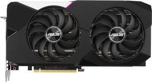 ASUS Dual NVIDIA GeForce RTX 3070 V2 OC Edition Gaming Graphics Card PCIe 40 8GB GDDR6 LHR HDMI 21 DisplayPort 14a Axialtech Fan Design Dual BIOS Protective Backplate