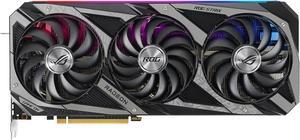 ASUS ROG Strix AMD Radeon RX 6750 XT OC Edition Gaming Graphics Card (AMD RNDA 2, PCIe 4.0, 12GB GDDR6, HDMI 2.1, DisplayPort 1.4a, Axial-tech Fan Design, 2.9-slot, Super Alloy Power II, GPU Tweak)