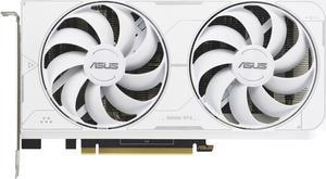 ASUS Dual NVIDIA GeForce RTX 3060 Ti White OC Edition Graphics Card (PCIe 4.0, 8GB GDDR6X memory, HDMI 2.1, DisplayPort 1.4a, 2-slot design, Axial-tech fan design) DUAL-RTX3060TI-O8GD6X-WHITE