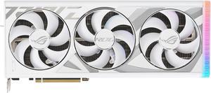 ASUS ROG Strix GeForce RTX 4090 White Edition Gaming Graphics Card (PCIe 4.0, 24GB GDDR6X, HDMI 2.1a, DisplayPort 1.4a) ROG-STRIX-RTX4090-24G-WHITE