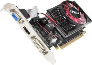 MSI GeForce GT 630 1GB DDR3 PCI Express 2.0 Graphics Card N630-1GD3/LP MSI GeForce GT 630 1GB DDR3 PCI Express 2.0 Graphics Card N630-1GD3/LP