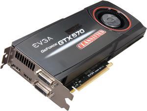 EVGA 012-P3-1578-AR GeForce GTX 570 (Fermi) Classified 1280MB 320-bit GDDR5 PCI Express 2.0 x16 HDCP Ready SLI Support Video Card