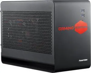 PowerColor Gaming Station - Thunderbolt 3 eGFX Enclosure for Windows 10 & macOS High Sierra, One X16 PCIe Slot