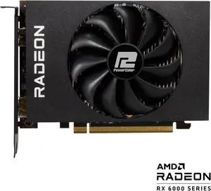 PowerColor Radeon RX 6400 4GB GDDR6 PCI Express 4.0 ITX Graphics Card AXRX 6400 4GBD6-DH