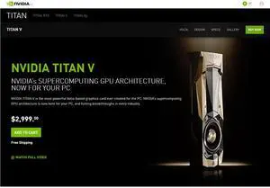 NVIDIA TITAN V 12GB 3072-Bit HBM2 Video Card NVIDIA TITAN V 12GB 3072-Bit HBM2 Video Card