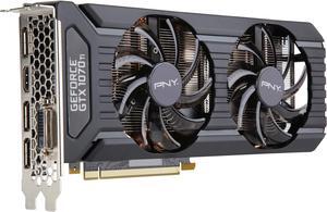 PNY GeForce GTX 1070 Ti 8GB GDDR5 PCI Express 3.0 x16 SLI Support Graphics Card VCGGTX1070T8PB-BB