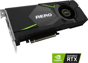 MSI GeForce RTX 2080 8GB GDDR6 PCI Express 3.0 x16 SLI Support Graphics Card RTX 2080 AERO 8G