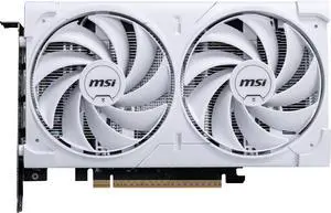 MSI Ventus GeForce RTX 5060 8GB GDDR7 PCI Express 5.0 x 16 (use x8) Graphics Card RTX 5060 8G VENTUS 2X OC WHITE