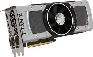 EVGA GeForce GTX TITAN Z 12G-P4-3992-KR 12GB SC GAMING, Fastest NVIDIA GPU Graphics Card
