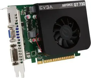 EVGA GeForce GT 730 1GB GDDR5 PCI Express 2.0 Graphics Card 01G-P3-3736-KR