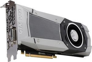 EVGA GeForce GTX 1080 08G-P4-6180-RX Founders Edition, 8GB GDDR5X, LED, DX12 OSD Support (PXOC) Graphics Card