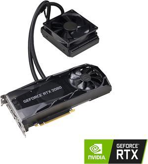 EVGA GeForce RTX 2080 XC HYBRID GAMING Video Card, 08G-P4-2184-KR, 8GB GDDR6, HYBRID & RGB LED Logo