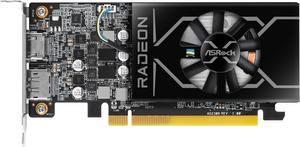 ASRock Low Profile Radeon RX 6400 4GB GDDR6 PCI Express 4.0 ITX Video Card RX6400 LP 4G