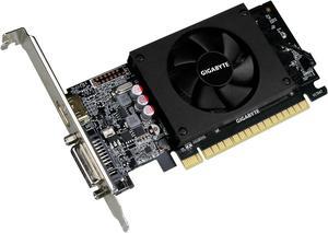 GIGABYTE GeForce GT 710 2GB DDR5 PCI Express 2.0 x8 Low Profile Video Card GV-N710D5-2GL