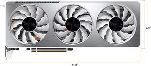 GIGABYTE Vision GeForce RTX 3070 8GB GDDR6 PCI Express 4.0 x16 ATX Video Card GV-N3070VISION OC-8GD