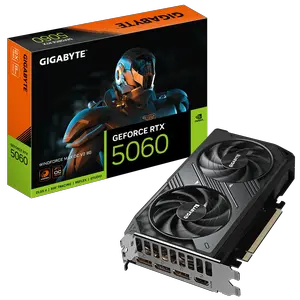 GIGABYTE GeForce RTX 5060 WINDFORCE MAX OC V2 8G PCI Express 5.0 ATX Graphic Card GIGABYTE GeForce RTX 5060 WINDFORCE MAX OC V2 8G PCI Express 5.0 ATX Graphic Card