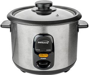 BRENTWOOD TS-15 8-Cup Stainless Steel Rice Cooker