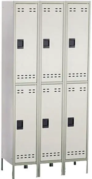 Safco 5526GR Double Tier Locker 3 Column