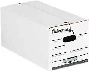 Universal String/Button Storage Box Letter Fiberboard White 12/Carton 75121