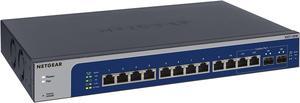 NETGEAR 12-Port 10G-Gigabit/Multi-Gigabit Ethernet Switch with 2 SFP+ Combo Ports | XS512EM