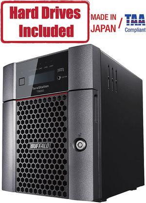 BUFFALO TeraStation 6400DN 16TB (4x4TB) Desktop NAS with HDD Included + Snapshot Protection Against Ransomware 4 Bay Network Attached Storage TS6400DN1604