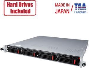 BUFFALO TeraStation 5410RN 4 Bay Rackmount NAS 32TB (4x8TB) with HDD NAS Hard Drives Included 10GbE / Network Storage / File Server,TS5410RN3204