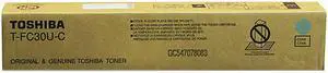 Cyan Toner Cartridge for Toshiba T-FC30U-C E STUDIO 2050C, E STUDIO 2051C, E STUDIO 2550C, E STUDIO 2551C, Genuine Toshiba Brand