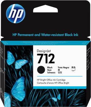 HP 712 80ml Black DesignJet Ink Cartridge, 3ED71A