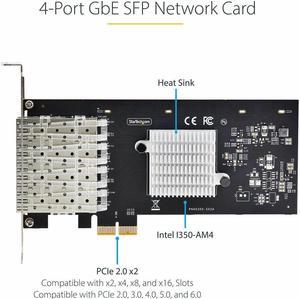 StarTech 4-Port Gigabit Ethernet Card P041GINETWORKCARD