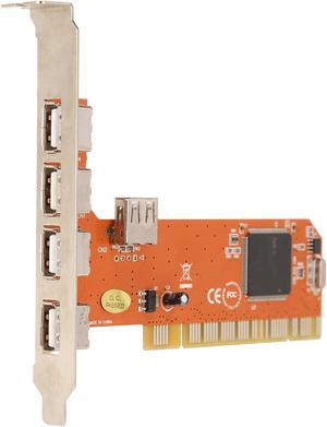 Syba 5 Port USB 2.0 PCI Card - SY-NEC-5U