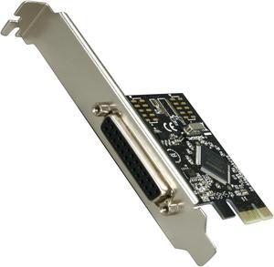 SYBA PCI-Express 1-Port Parallel/Printer Card with Low Profile Bracket - RoHS Model SD-PEX10005