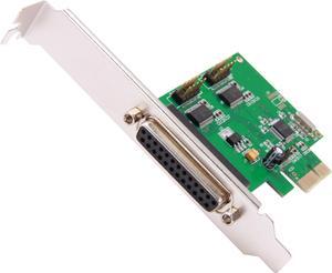 SYBA 2 Serial 1 Parallel PCI-e Controller Card with Low Profile Brackets Model SI-PEX50054