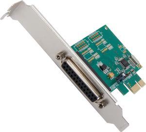 SYBA SI-PEX10010 Parallel 1 Port PCI-e Controller Card with Full & Low Profile Brackets, WCH382L Chipset