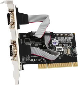 SIIG 2-Port 9-pin Serial Ports PCI Card Model JJ-P20511-S3 - OEM