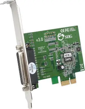 SIIG 1-port Dual Profile ECP/EPP high-speed parallel PCIe adapter Model JJ-E01011-S3 SIIG 1-port Dual Profile ECP/EPP high-speed parallel PCIe adapter Model JJ-E01011-S3