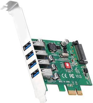 SIIG JU-P40A11-S1 DP USB 3.0 4-Port PCIe Host Card