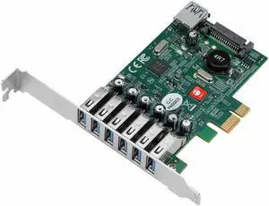 SIIG DP USB 3.0 7-Port PCIe i/e JU-P70011-S2 SIIG DP USB 3.0 7-Port PCIe i/e JU-P70011-S2