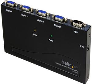 StarTech.com ST124PRO 4 Port High-Resolution 350 MHz VGA Video Splitter / Distribution Amplifier