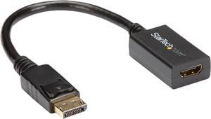 StarTech.com DP2HDMI2 DisplayPort to HDMI Video Converter - Video / audio adapter - DisplayPort / HDMI - 19 pin - DisplayPort (M) HDMI (F)