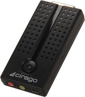 Cirago USB to DVI/HDMI/VGA Display Adapter DisplayLink Certified Plug and Play
