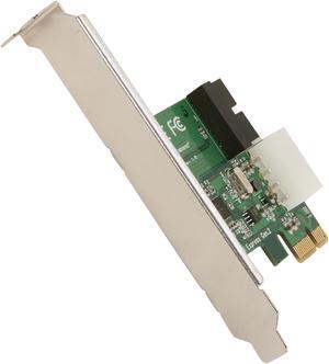 Silverstone PCI Express Card w/ USB 3.0 Internal Connector and USB3.0 Front IO ports - Silver Model SST-EC03S-P