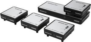 IOGEAR GWHDMS52MBK4 Long-Range HDMI® Wireless Video 5x2 Matrix PRO with 4 Receivers