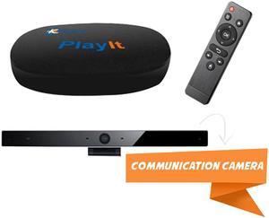 PlayIt - Android TV Box with Communication Camera with Customer Oriented Cloud Player, Skype Video Call, No ads on YouTube Video